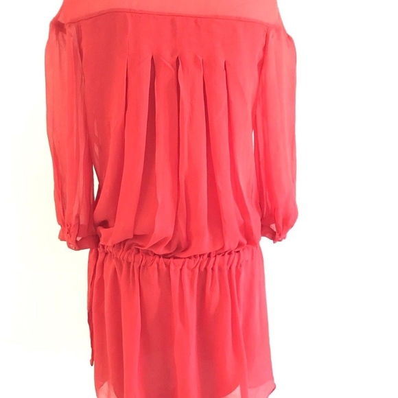 Diane Von Furstenberg | DVF Desma Keyhole Dress Silk Size 2 Red - Picture 6 of 9